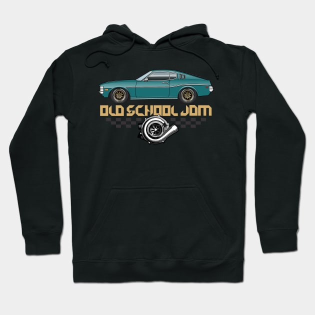 old school teal Hoodie by JRCustoms44